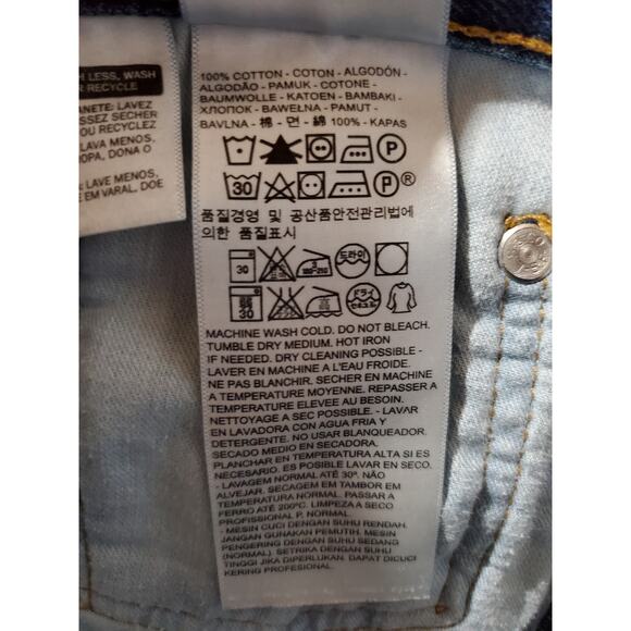 Levi's 550 Relaxed Fit Men's 40x30 Medium Wash Straight Leg Denim Blue Jeans - Picture 11 of 13